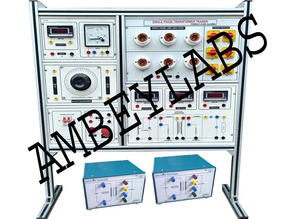 AL-E309A PARALLEL OPERATIONS OF TWO SINGLE PHASE TRANSFORMER TRAINER (RACK)