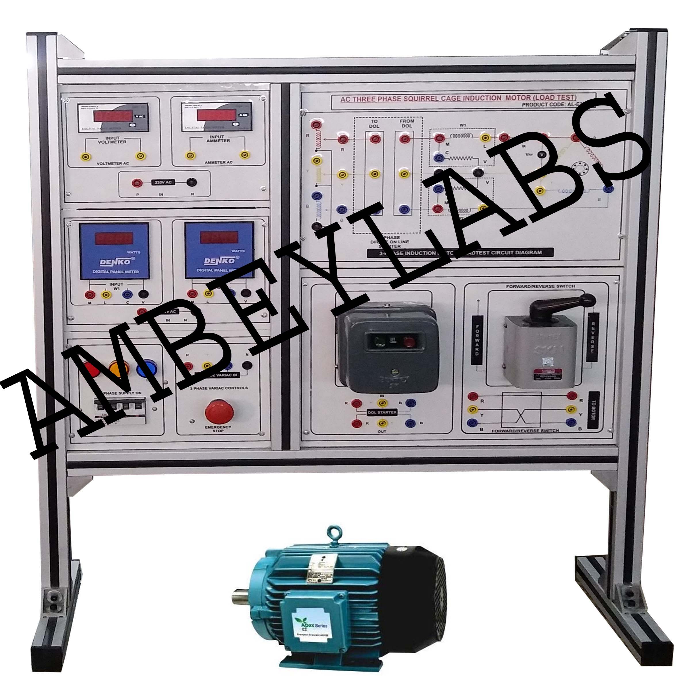 AL-E378C THREE PHASE AC SQUIRREL CAGEÂ  INDUCTION MOTOR (SPEED CONTROL)