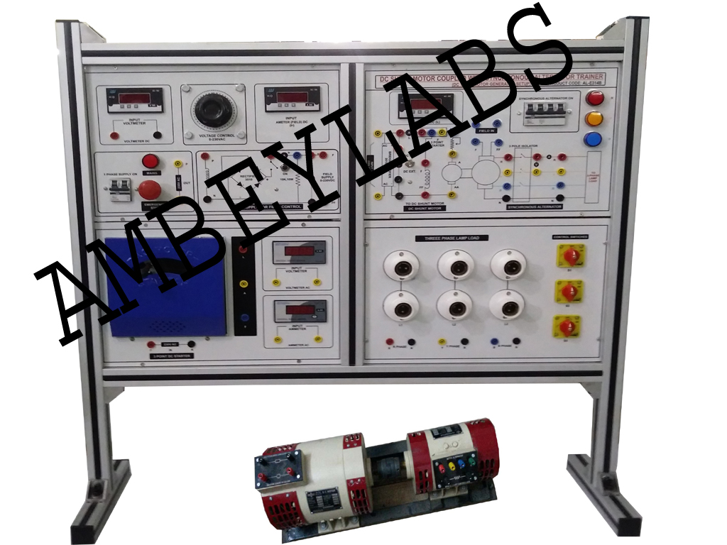 AL-E314B DC SHUNT MOTOR COUPLED WITH AC SYNCHRONOUS ALTERNATOR