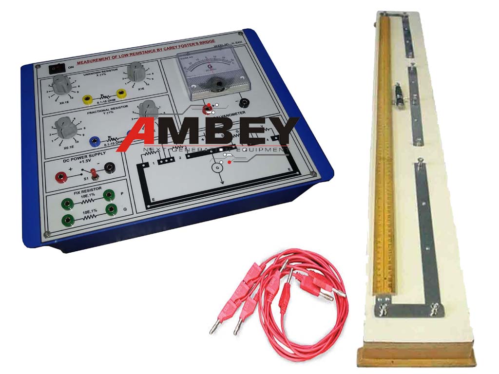AL-E404AÂ CAREY FOSTER BRIDGE EXPERIMENT SETUP
Â 