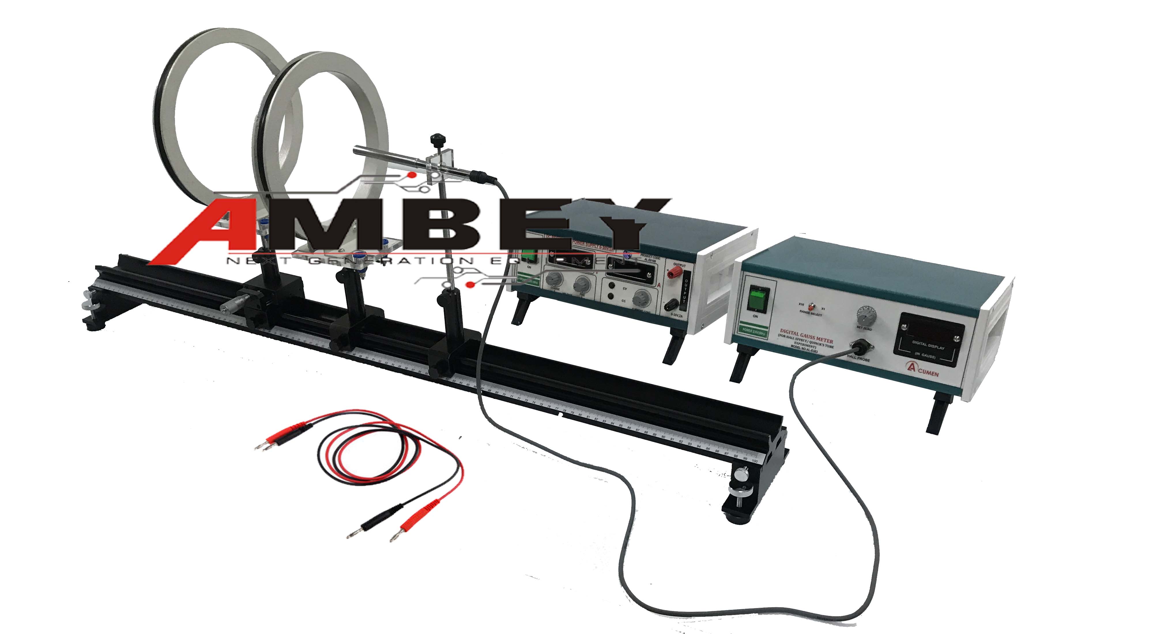 AL-E717 MAGNETIC FIELD IN ALONG THE AXIS EXPERIMENT SETUP