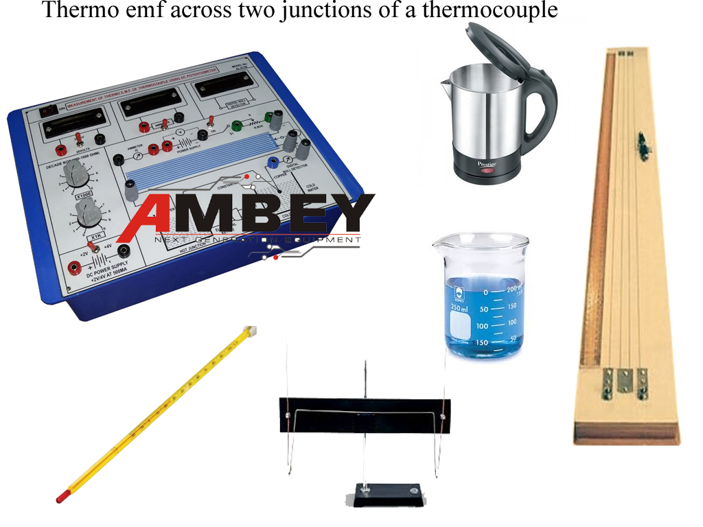 AL-E158 MEASUREMENT OF THERMO EMF ACROSS TWO JUNCTIONS OF A THERMOCOUPLE WITH TEMPERATURE