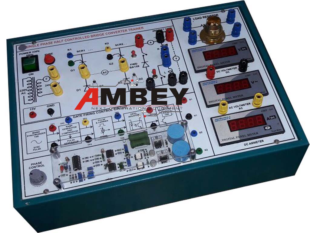 AL-E061 SCR SINGLE PHASE HALF CONTROLLED BRIDGE CONVERTER TRAINER