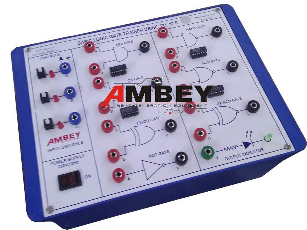 AL-E007 LOGIC GATE TRAINER USING TTL IC