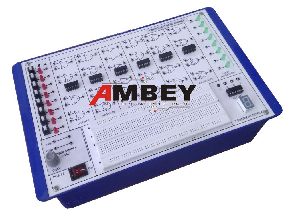 AL-E007A LOGIC GATE TRAINER USING CMOS IC