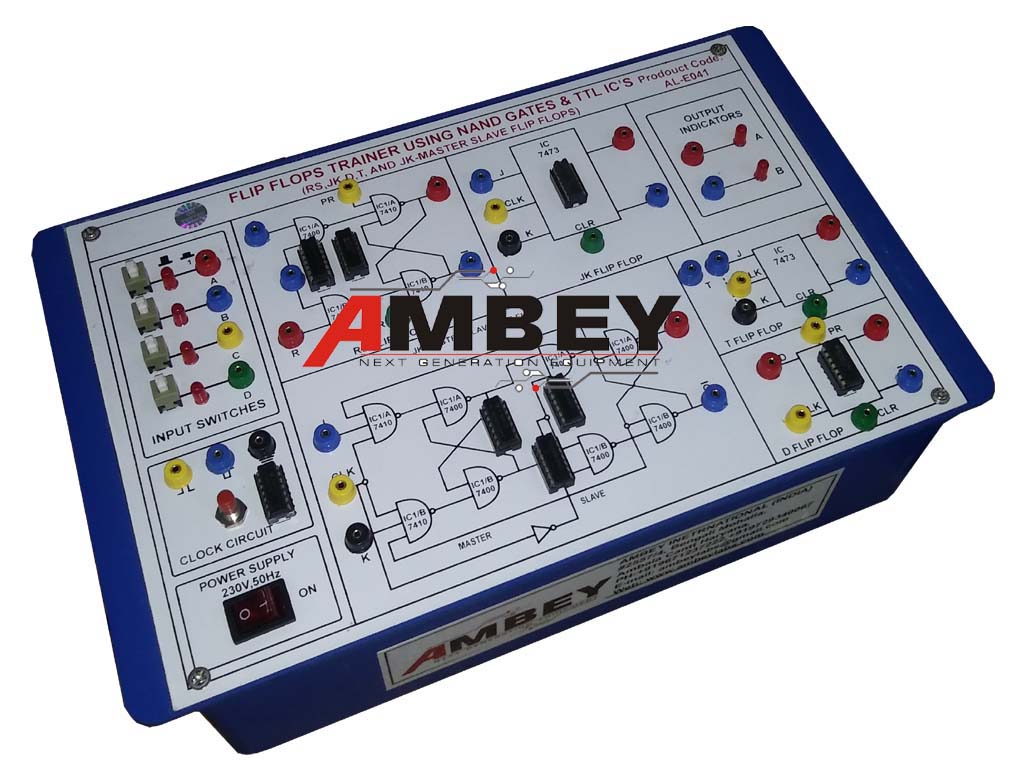 AL-E041 RS,D,T, JK & JK MASTER SLAVE FLIP FLOP TRAINER