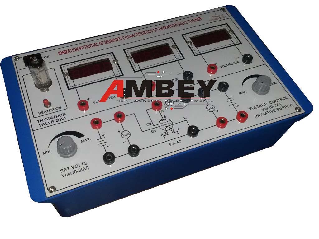 AL-E397 IONIZATION POTENTIAL OF MERCURY USING THYRATRON VALVE TRAINER