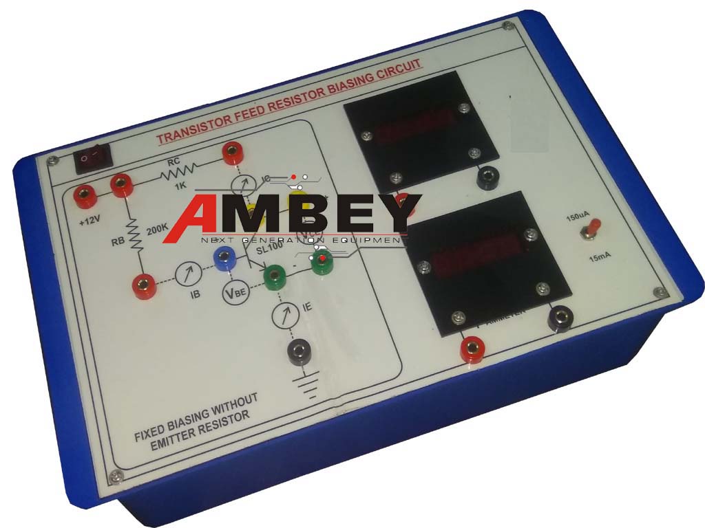 AL-E433Â FEED BIASING OF TRANSISTOR TRAINERÂ  (DIGITAL METERS)