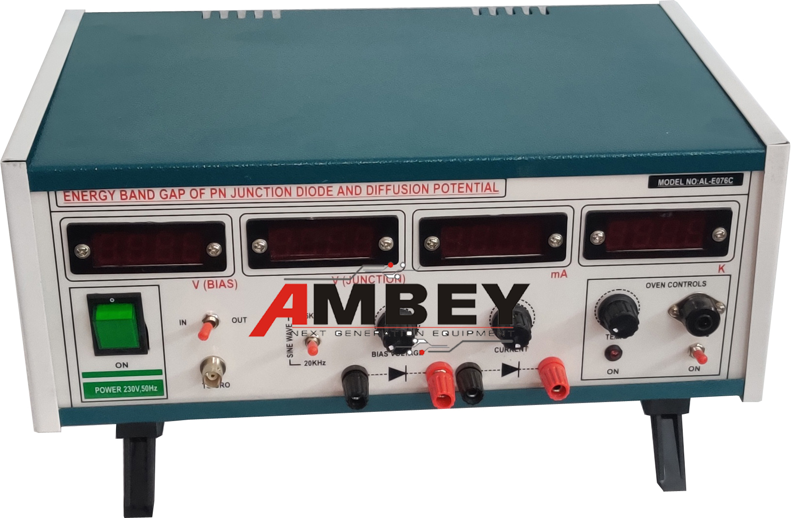 AL-E076C ENERGY BAND GAP OF PN JUNCTION DIODE AND DIFFUSION POTENTIAL