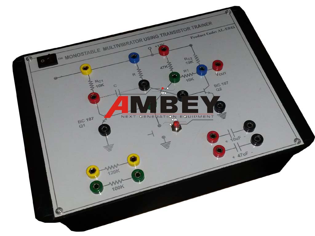 AL-E045A MONOSTABLE MULTIVIBRATOR TRAINER (USING TRANSISTOR)