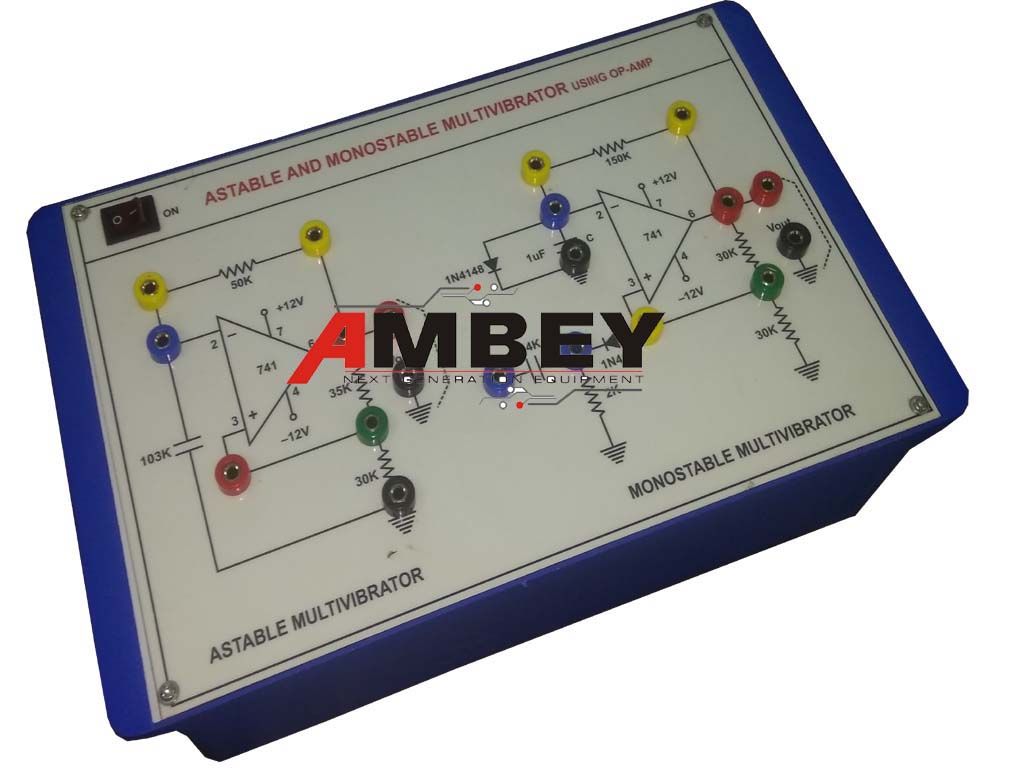 AL-E045B MONOSTABLE MULTIVIBRATOR TRAINER (741 IC)