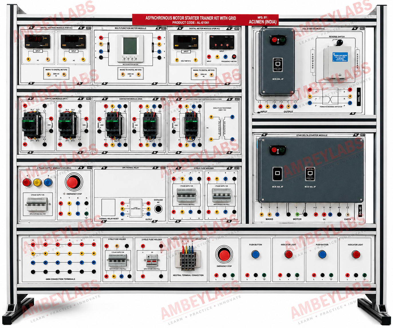 AL-E1061 ASYNCHRONOUS MOTOR STARTER KIT WITH GRID (NOT ASSEMBLED)