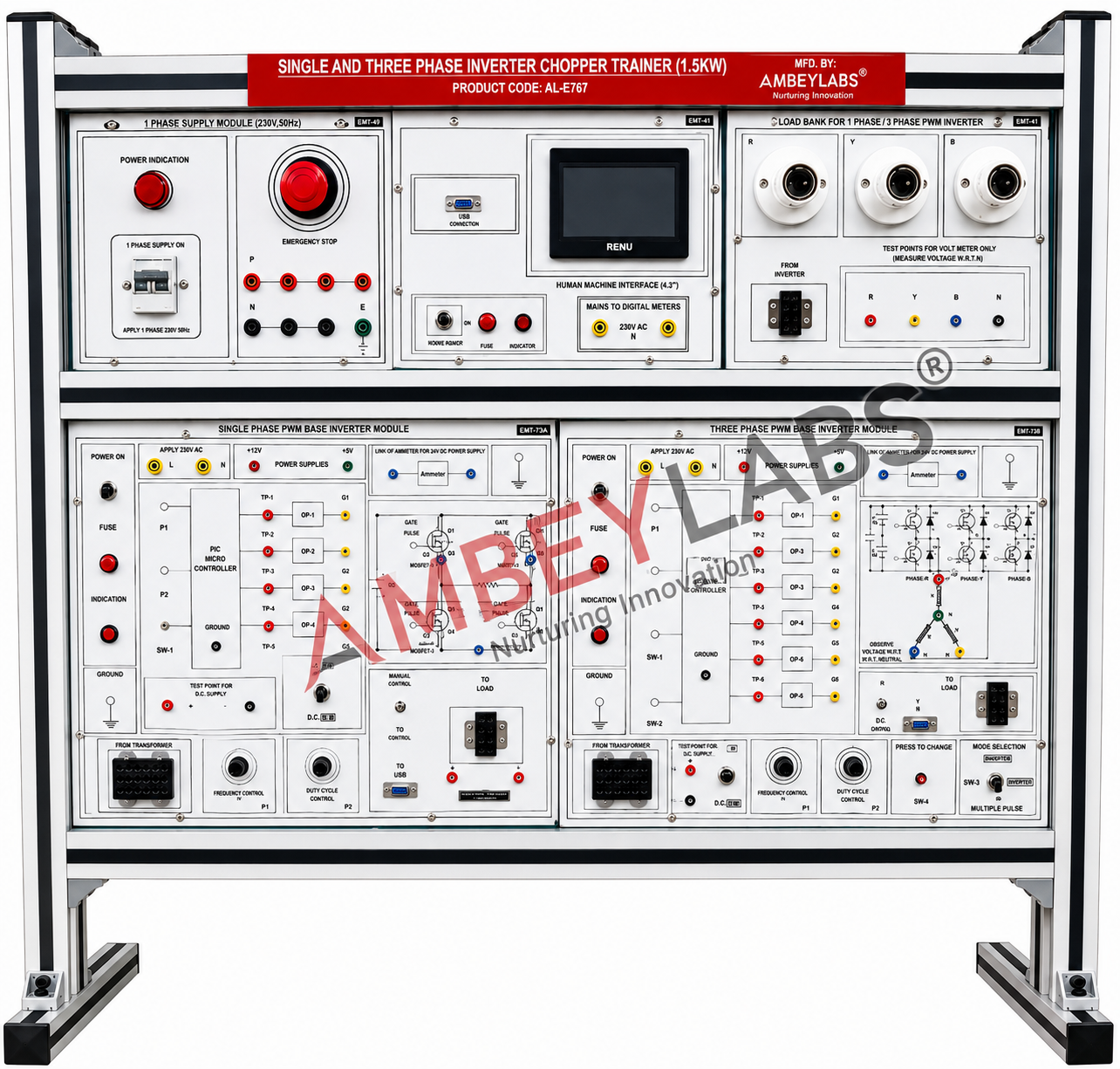 AL-E767 – SINGLE AND THREE PHASE INVERTER 1.5KW