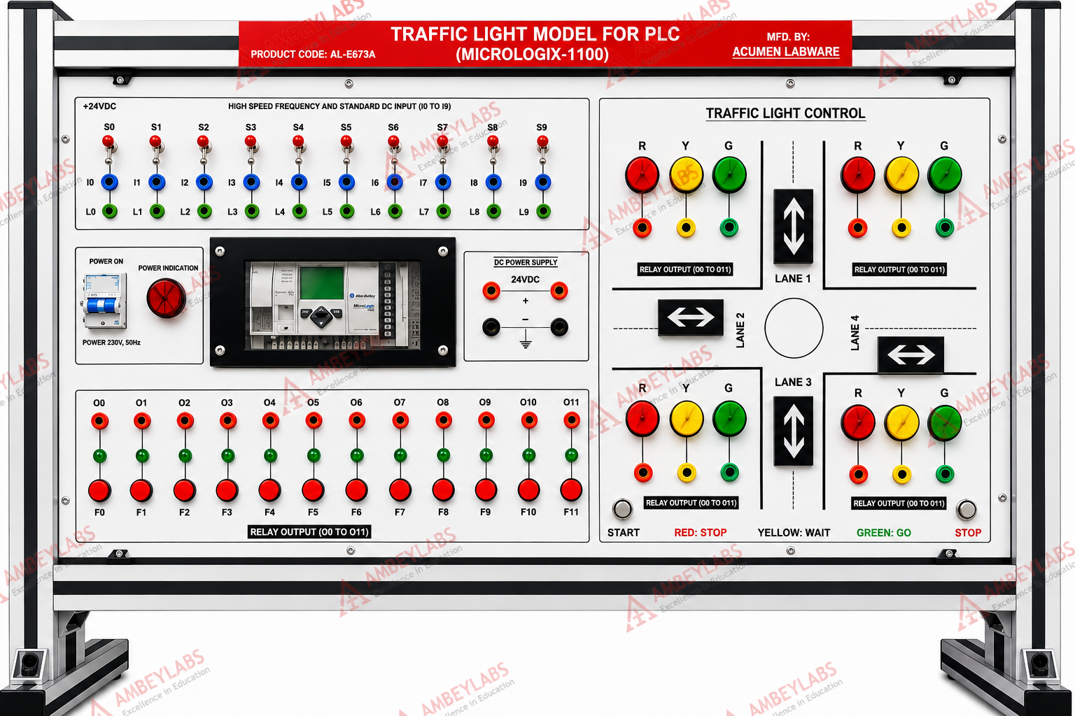AL-E673A TRAFFIC LIGHT SIMULATOR USING PLC