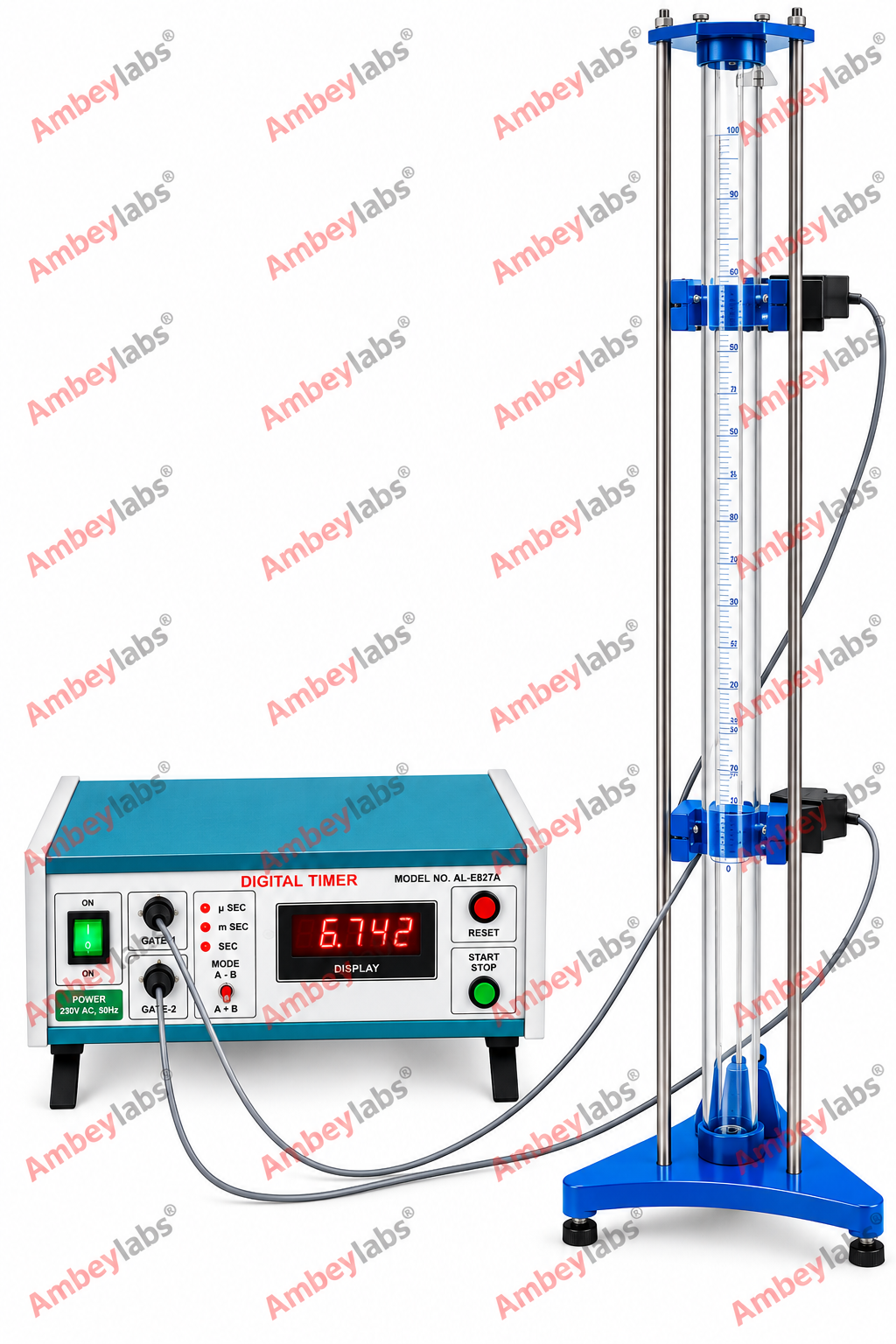 AL-E827A TO DETERMINE THE CO-EFFICIENT OF VISCOSITY OF GLYCERINE OR CASTOR OIL BY STOKES METHOD
