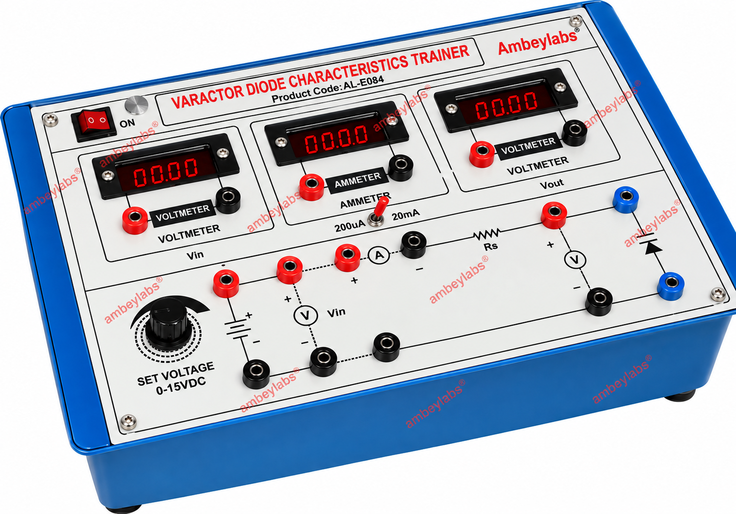 AL-E084 VARACTOR DIODE CHARACTERISTICS TRAINER