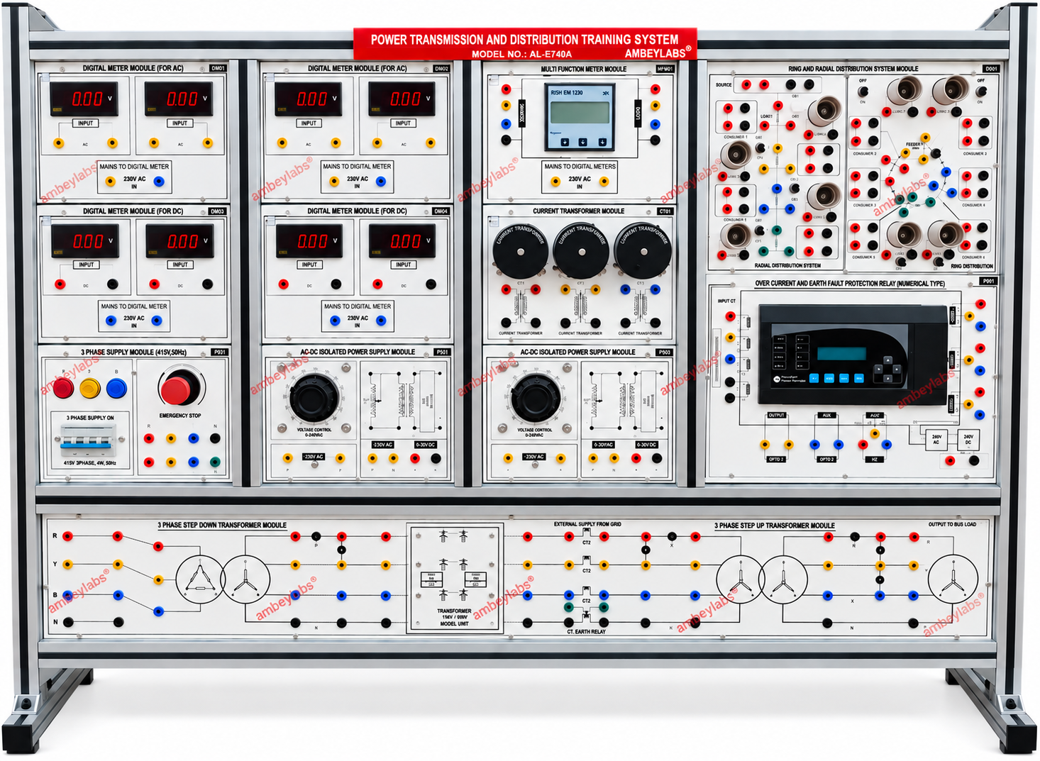 AL-E740A POWER TRANSMISSION AND DISTRIBUTION TRAINING SYSTEM