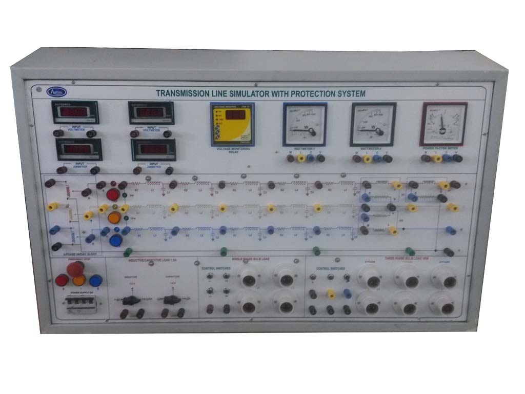 AL-E281B THREE PHASE TRANSMISSION LINE TRAINER (PROTECTION SYSTEM)