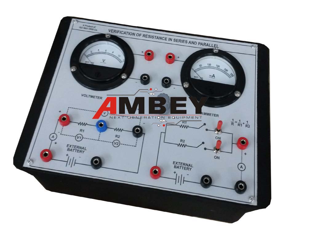 AL-E050B VERIFICATION OF RESISTANCE IN SERIES AND PARALLEL THEOREM (WITH POWER SUPPLY)