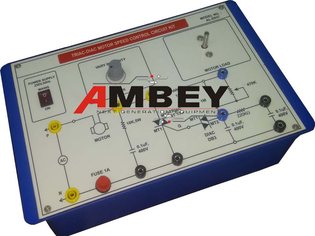 AL-E037B SINGLE PHASE MOTOR SPEED CONTROL BY TRIAC-DIAC