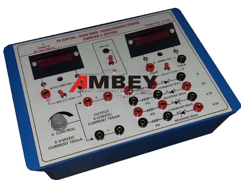 AL-E003 PN JUNCTION DIODE AND ZENER DIODE CHARACTERISTICS TRAINER (DIGITAL)